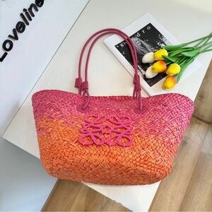 LOEWE 50x25x28cm straw bag
